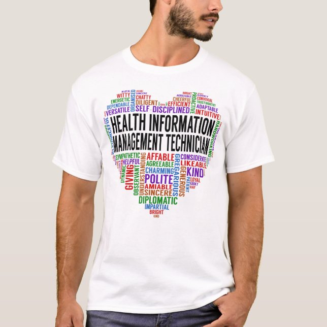 Camiseta Coração do Técnico de Gerenciamento de Informações (Frente)