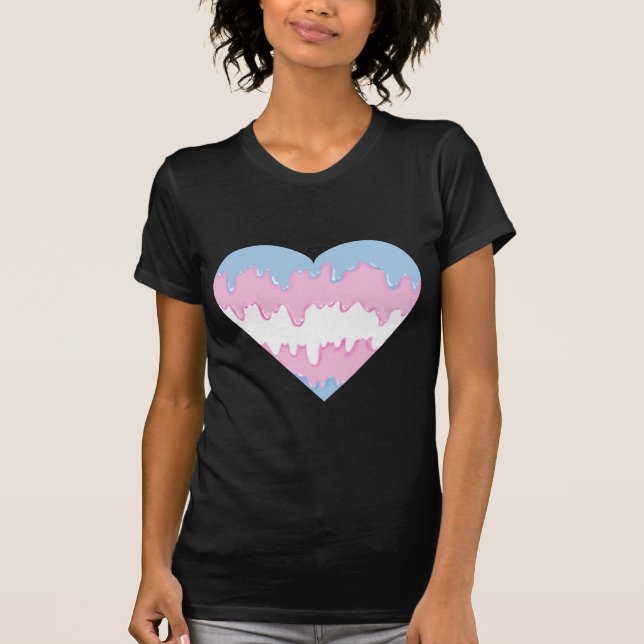 Camiseta coração do transgender (Frente)