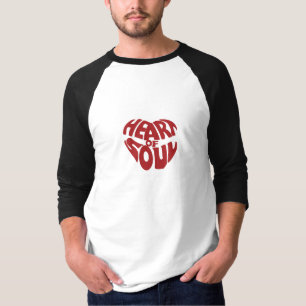 Camiseta Coração do vermelho da alma