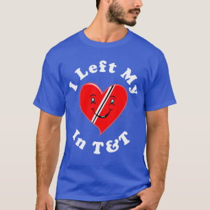 Camiseta Coração do vermelho de Trinidad and Tobago