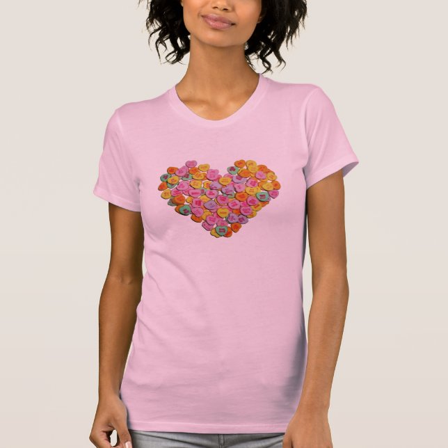 Camiseta Coração dos Corações dos namorados (Frente)