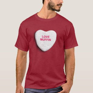 CAMISETA CORAÇÃO DOS DOCES DO MUFFIN DO AMOR