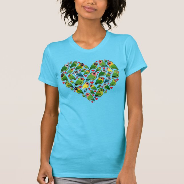 Camiseta Coração dos Lovebirds (Frente)