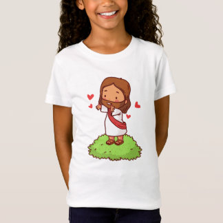 Camiseta coração Ele vive por nós