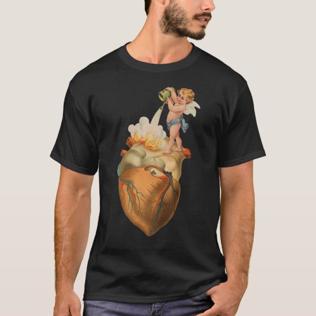 Camiseta Coração em Chamas (Frente)