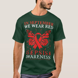 Camiseta Coração Em Setembro Vestimos Sensibilização Para A