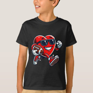 Camiseta Coração Engraçado Futebol Americano Dia dos Namora