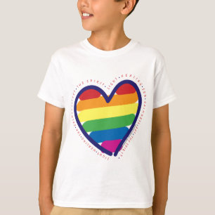 Camiseta Coração Espírito orgulho gay