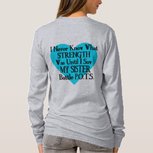 Camiseta Coração/Eu Nunca Sabia...Irmã...P.O.T.S.