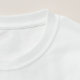 Camiseta Coração fina de linha azul (Detalhe - Pescoço (em branco))