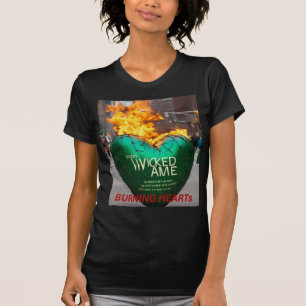Camiseta Coração Flame Wicked - Bella+Canvas Ajustado fino