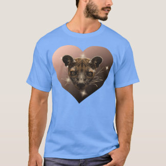 Camiseta Coração fossa encara designs adoráveis