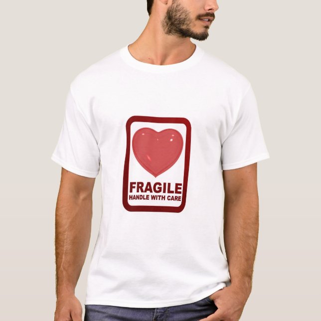 Camiseta Coração frágil (Frente)