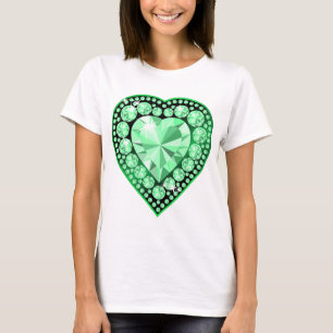 Camiseta Coração Gem Emerald