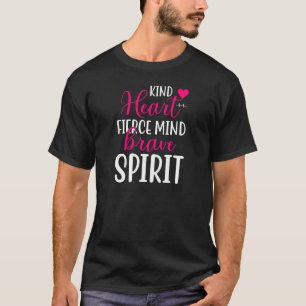 Camiseta Coração Gentil Mente Feroz Espírito Bravo Inspirad