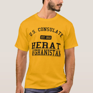 Camiseta Coração geral do consulado, Afeganistão