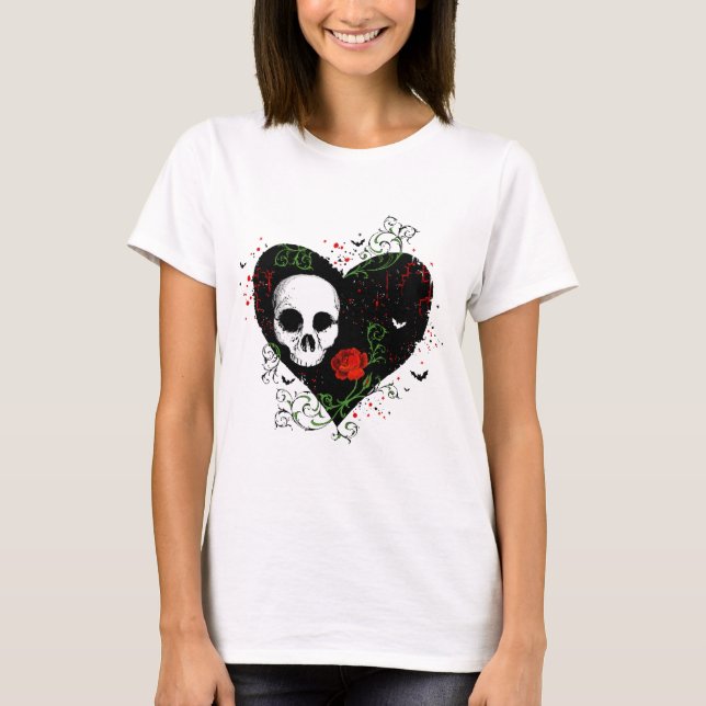 Camiseta Coração gótico (Frente)