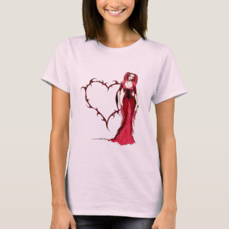 Camiseta Coração gótico