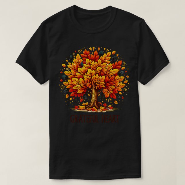 Camiseta Coração Grateful (Frente do Design)