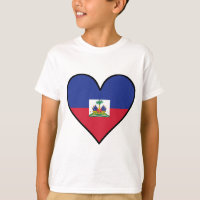 Coração haitiano da bandeira