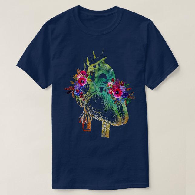 Camiseta Coração Humano 5 (Frente do Design)