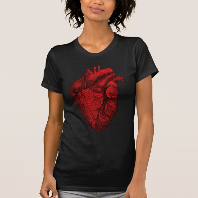 Camiseta Coração humano anatômico (Frente)