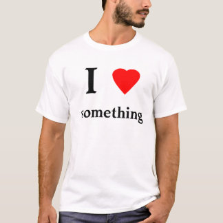 Camiseta coração, I, algo