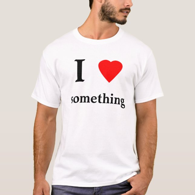 Camiseta coração, I, algo (Frente)