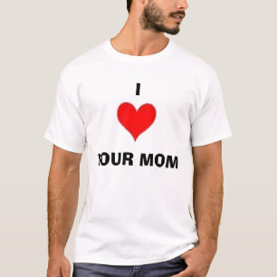 Camiseta coração, I, SUA MAMÃ
