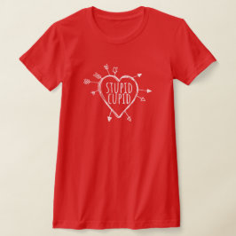 Camiseta Coração Idiota do Cupido Com Flechas Sarcasmo Dive
