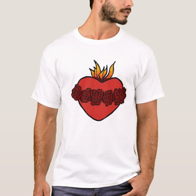 Camiseta Coração imaculado de Mary (Frente)