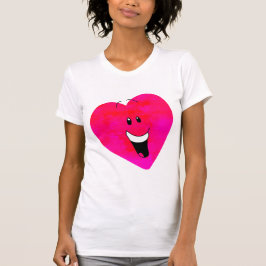 Camiseta Coração Impresso - Ajustado fino T-Sh, Bella+Canva