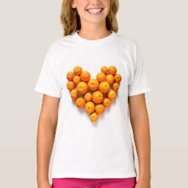 Camiseta Coração Laranja