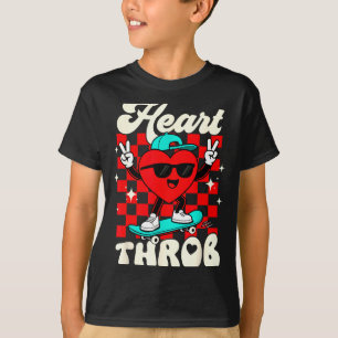 Camiseta Coração Latejante Groovy Retro Dia dos Namorados C