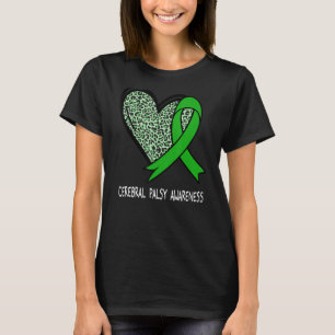 Camiseta Coração-Leopardo Cerebral Paralelo Consciência Ver