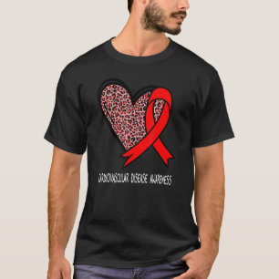 Camiseta Coração-Leopardo, Doença Cardiovascular Sensibiliz
