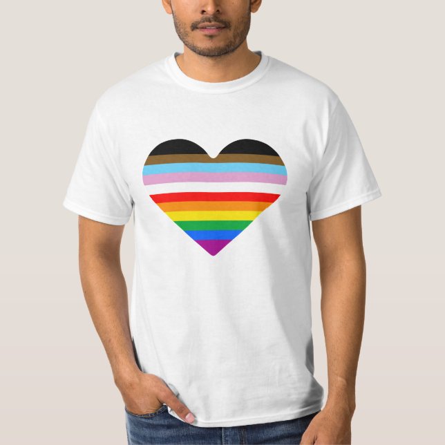 Camiseta Coração LGBTQ POC (Frente)