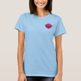 Camiseta Coração Livre Bloqueado Geométrico