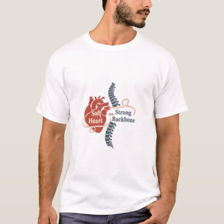 Camiseta Coração Macio Coluna Forte