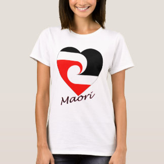 Camiseta Coração maori da bandeira