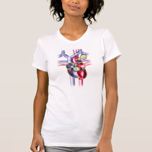 Camiseta Coração mecânico do punk do vapor