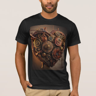 Camiseta Coração Mecânico Steampunk