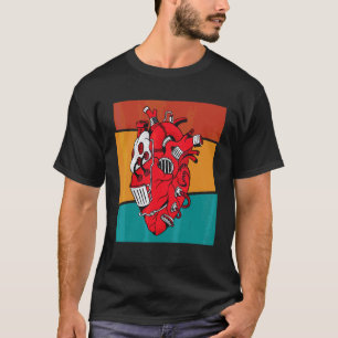 Camiseta Coração Mecânico Vintage Steampunk