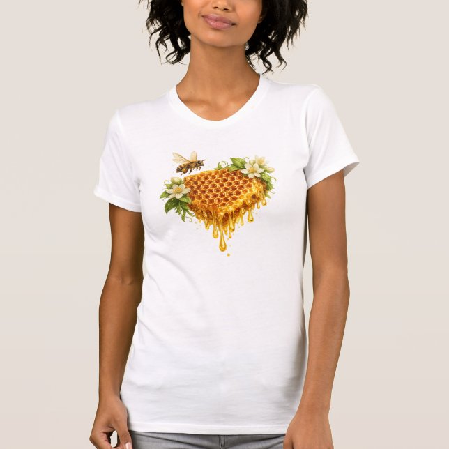 Camiseta Coração Mel Gotejante (Frente)