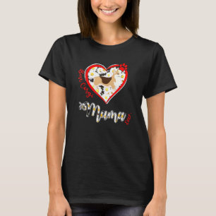 Camiseta Coração Melhor Corgi Dia das Mães
