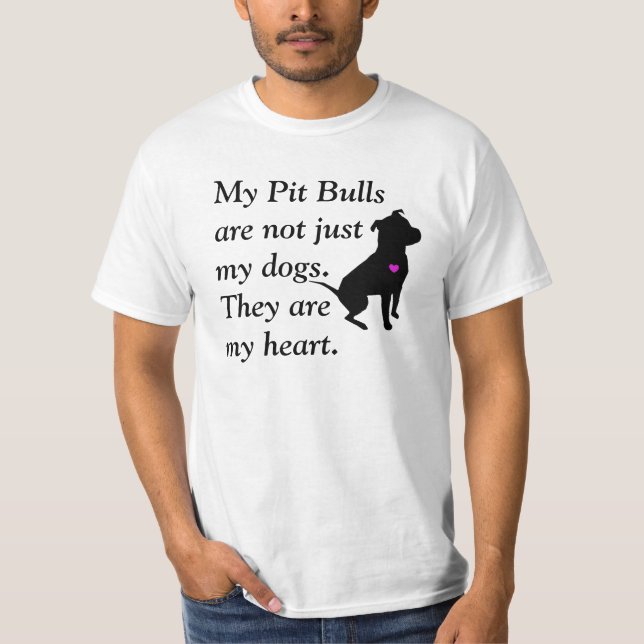 Camiseta Coração meu pitbull (Frente)