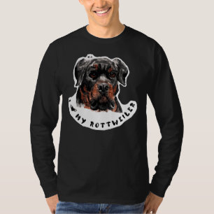 Camiseta Coração Meu Rottweiler 48