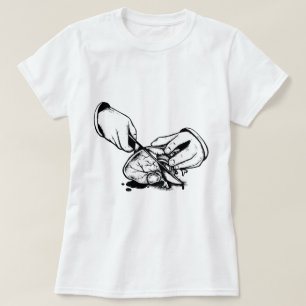 Camiseta Coração Morto Preto e Branco