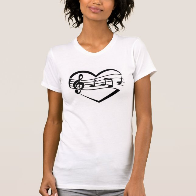 Camiseta Coração Musical (Frente)