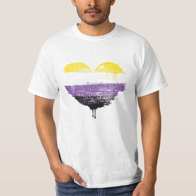CAMISETA CORAÇÃO NÃO BINÁRIO (Frente)